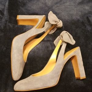 Banana Republic Light Blue Suede Slingback